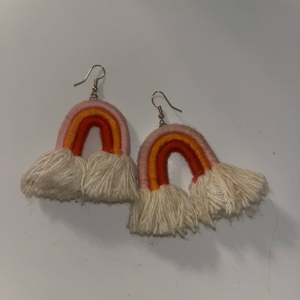 Colorful Rainbow Teacher Earrings